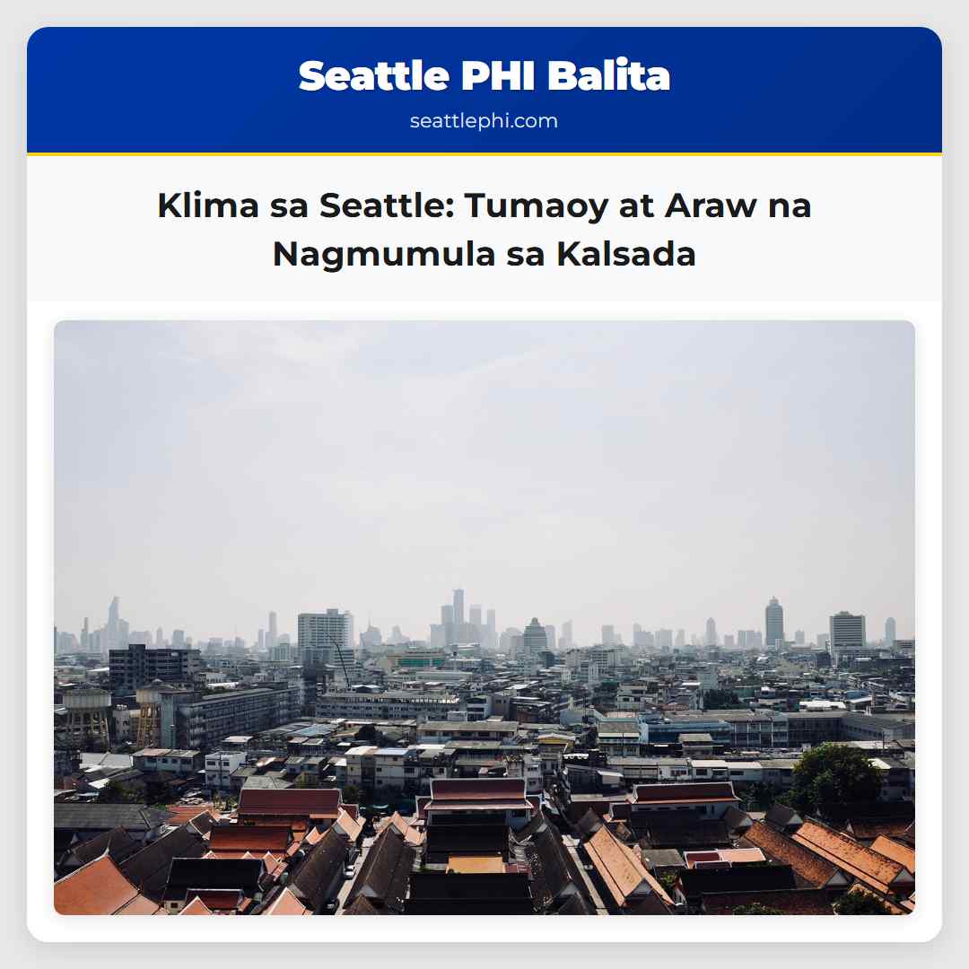 Klima sa Seattle: Tumaoy at Araw na Nagmumula sa