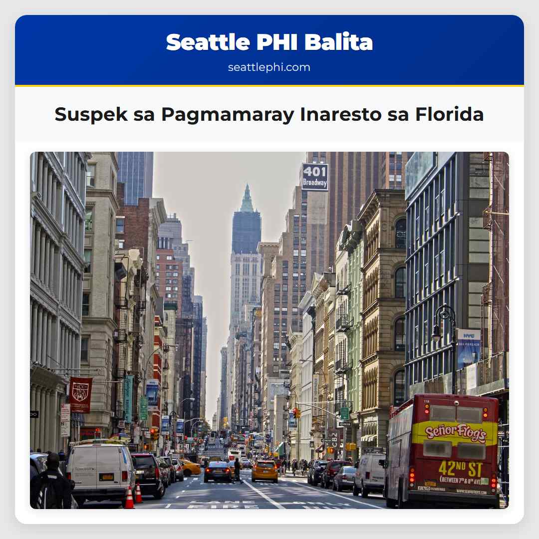 Suspek sa Pagmamaray Inaresto sa Florida