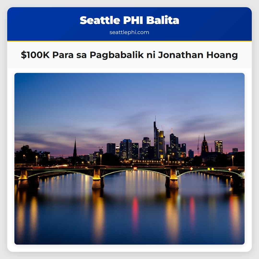 $100K Para sa Pagbabalik ni Jonathan Hoang