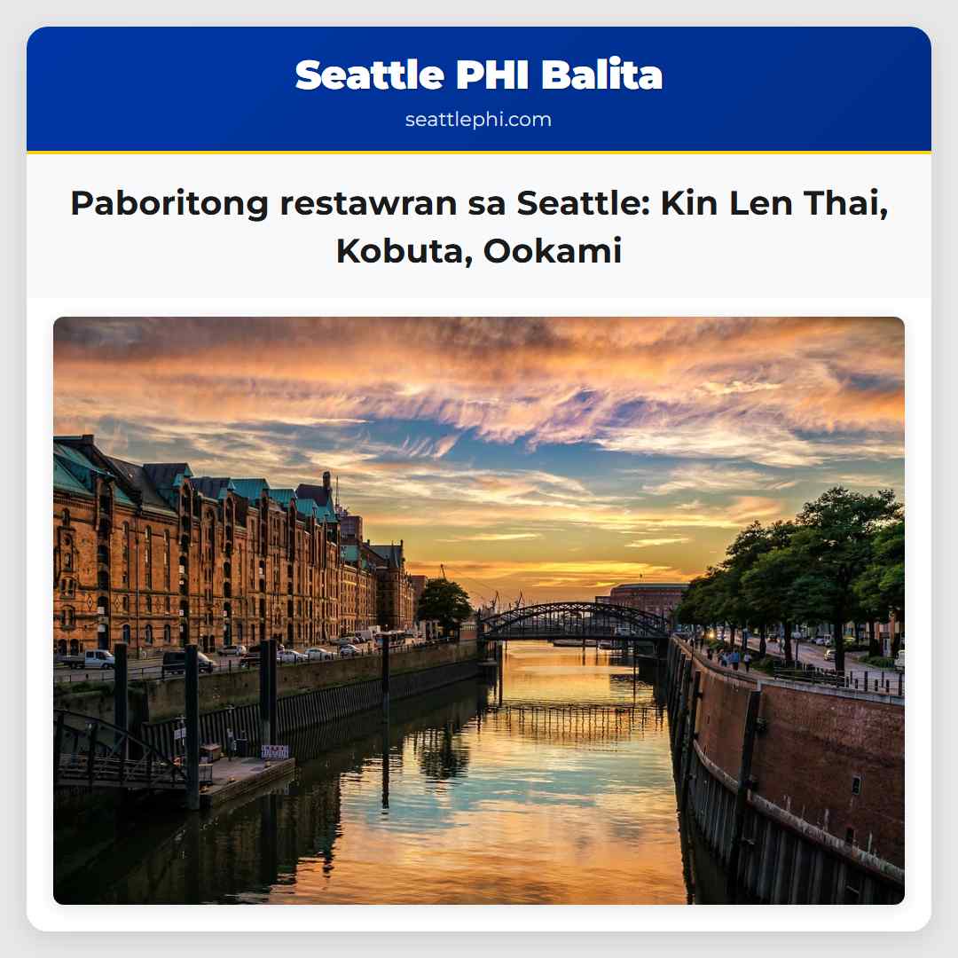Paboritong restawran sa Seattle Kin Len Thai Kobuta Ookami