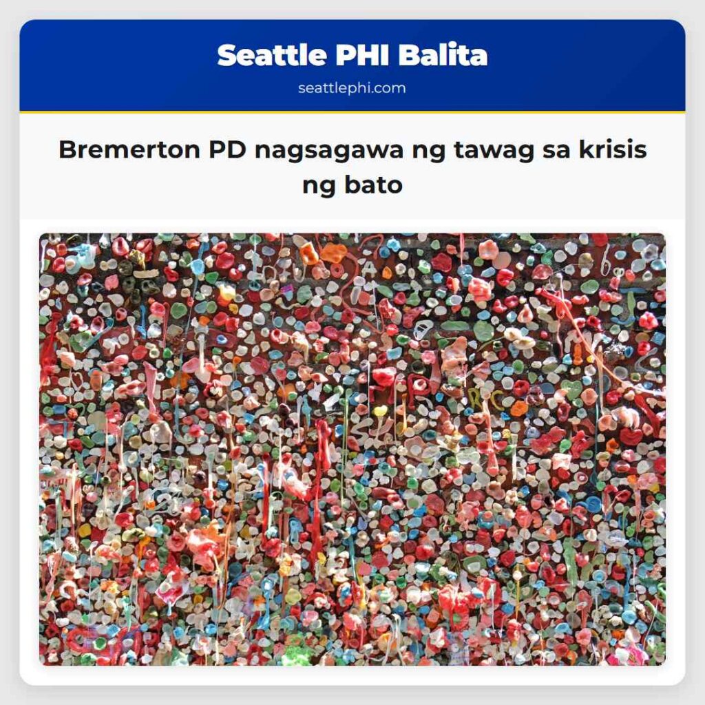 Bremerton PD nagsagawa ng tawag sa krisis ng bato