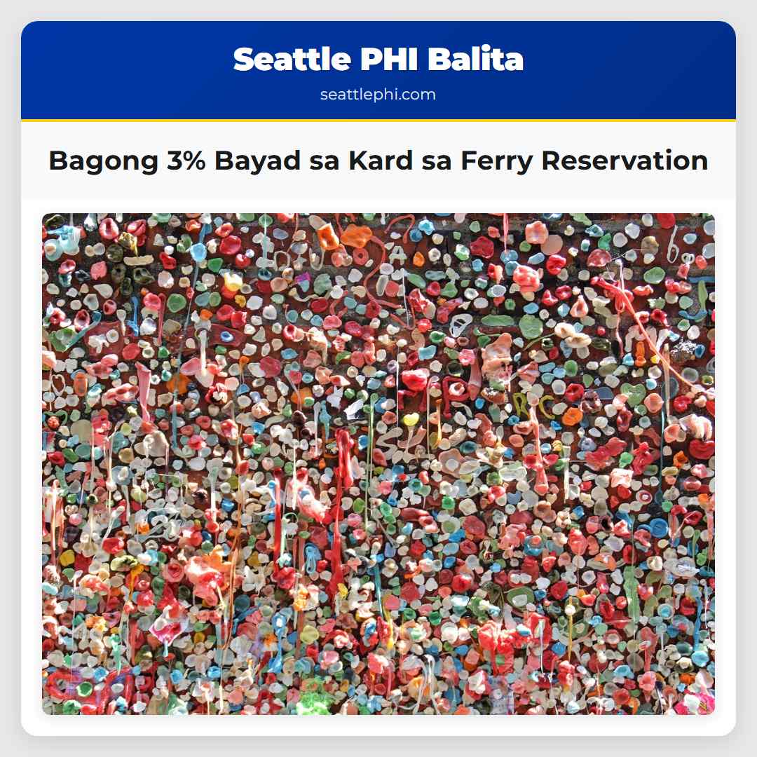 Bagong 3% Bayad sa Kard sa Ferry Reservation