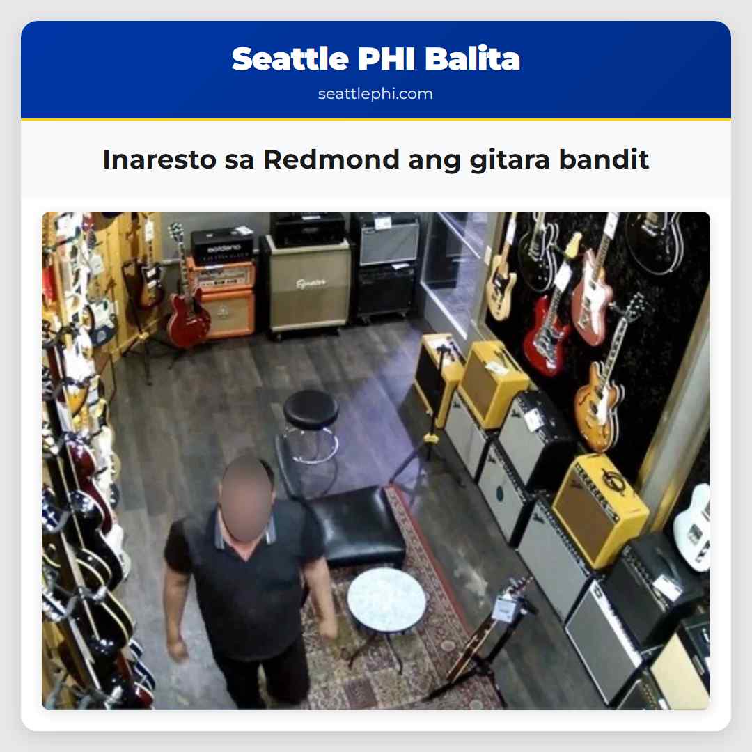 Inaresto sa Redmond ang gitara bandit