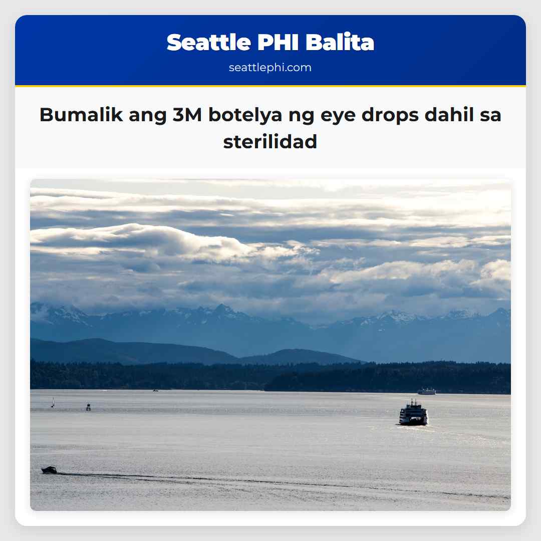 Bumalik ang 3M botelya ng eye drops dahil sa