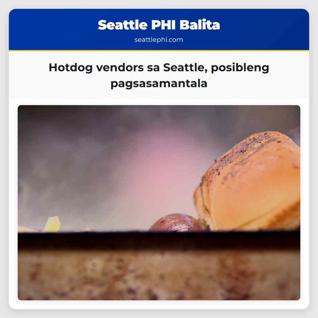 Hotdog vendors sa Seattle, posibleng