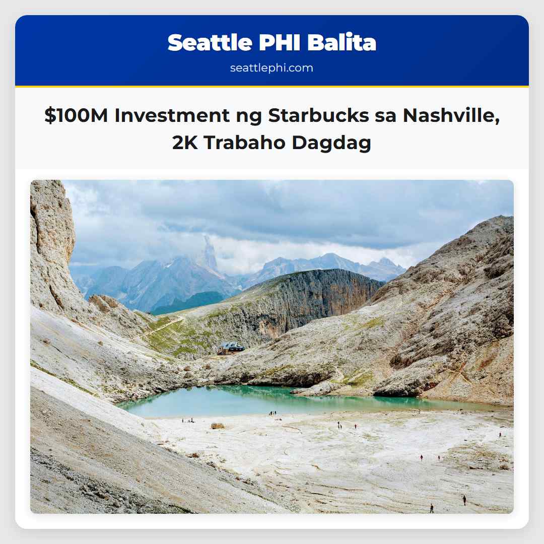 $100M Investment ng Starbucks sa Nashville 2K Trabaho Dagdag