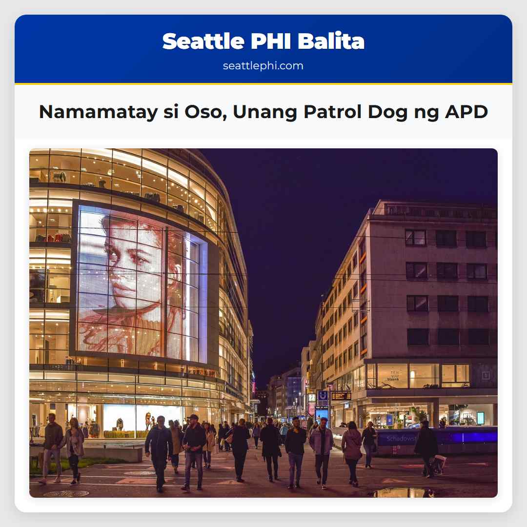 Namamatay si Oso Unang Patrol Dog ng APD