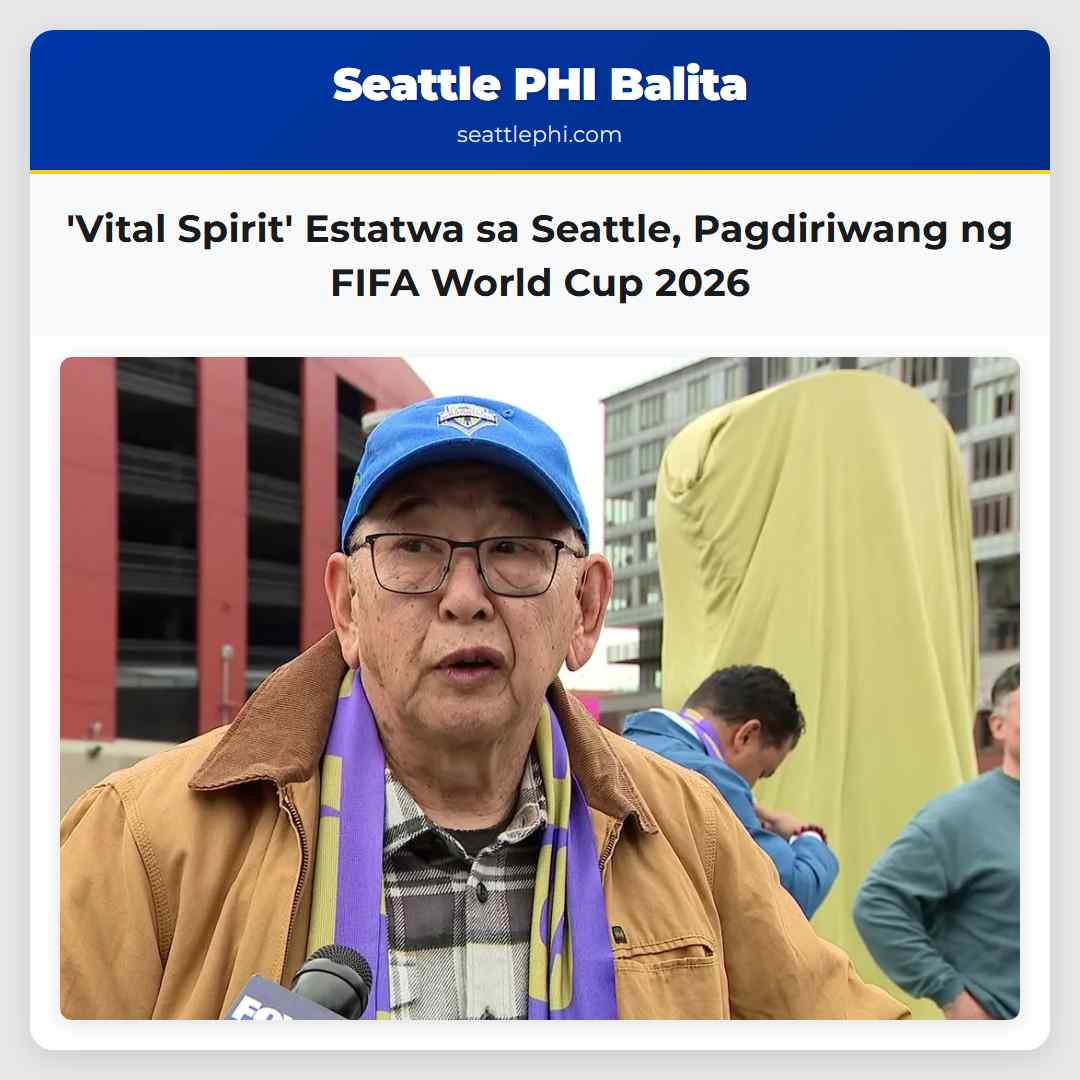 Vital Spirit Estatwa sa Seattle Pagdiriwang ng FIFA World Cup 2026