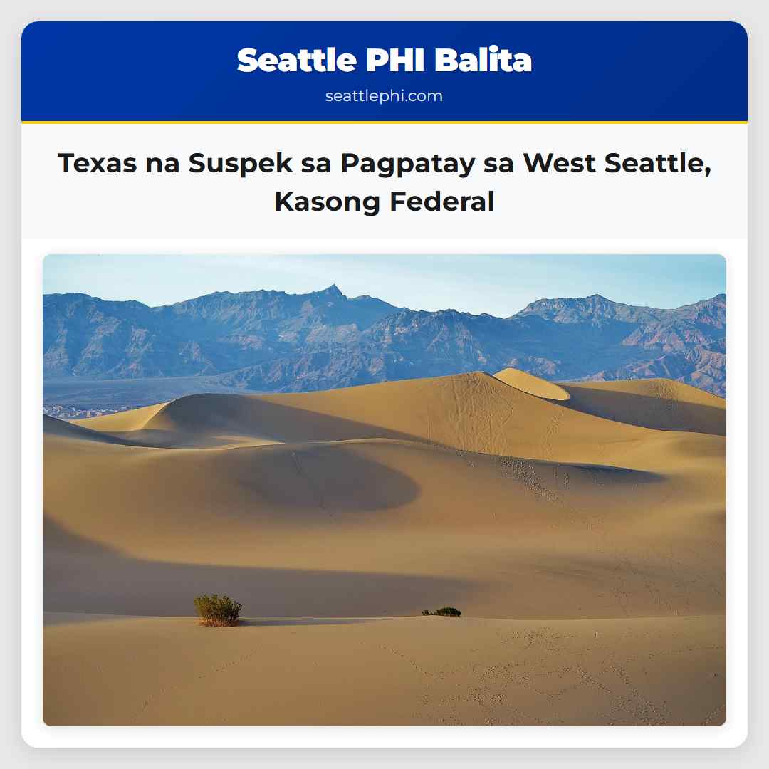 Texas na Suspek sa Pagpatay sa West Seattle Kasong Federal