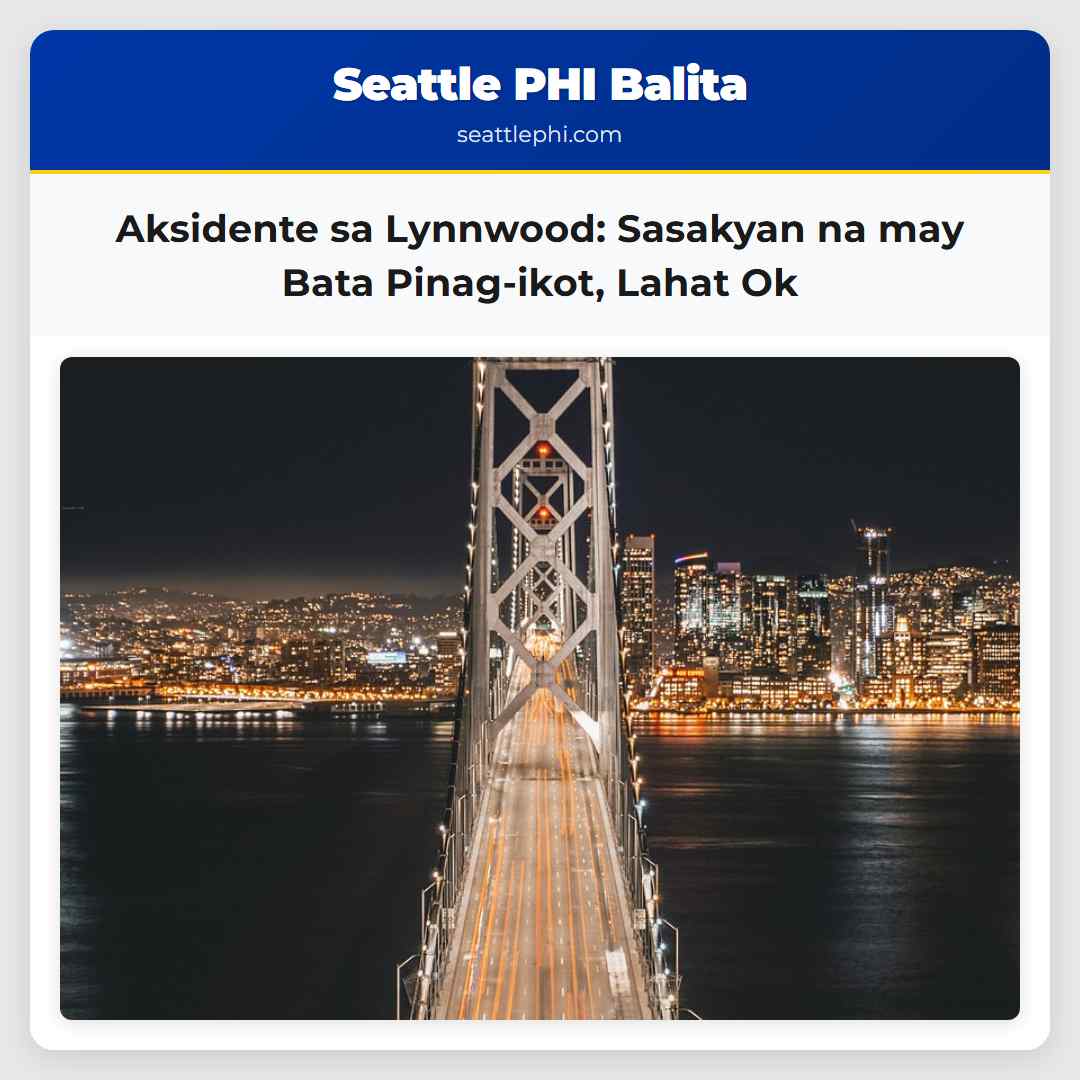 Aksidente sa Lynnwood: Sasakyan na may Bata