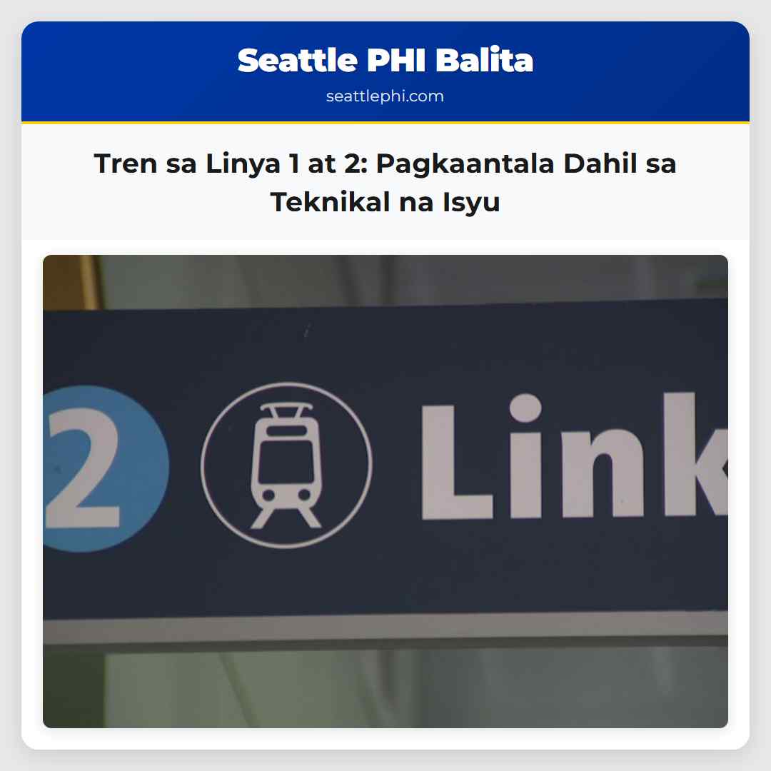 Tren sa Linya 1 at 2: Pagkaantala Dahil sa