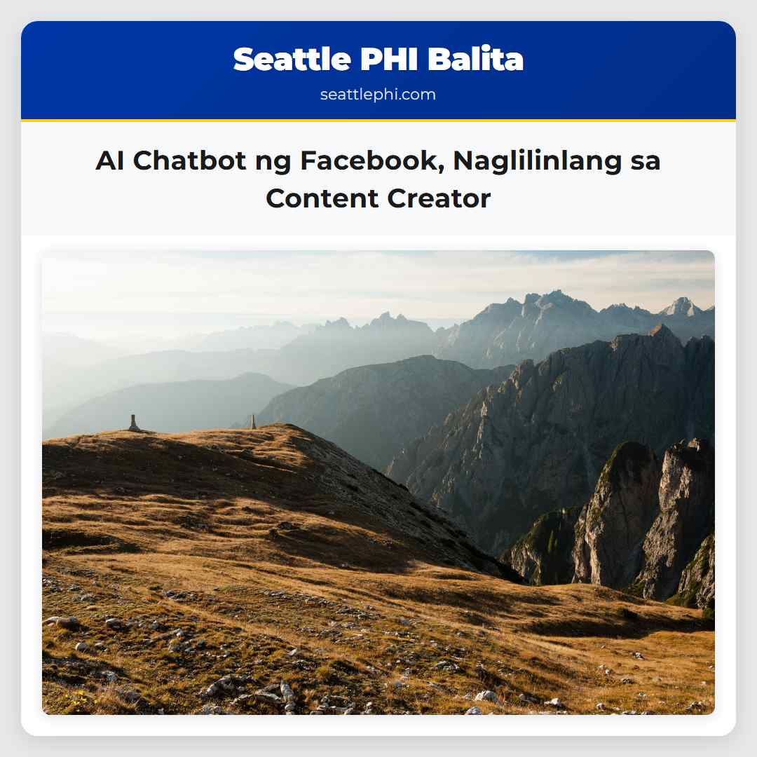 AI Chatbot ng Facebook Naglilinlang sa Content Creator