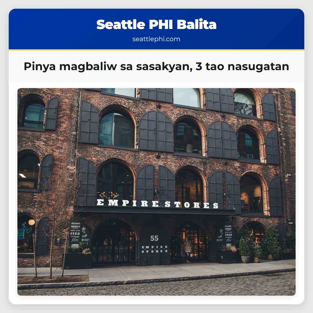 Pinya magbaliw sa sasakyan, 3 tao nasugatan