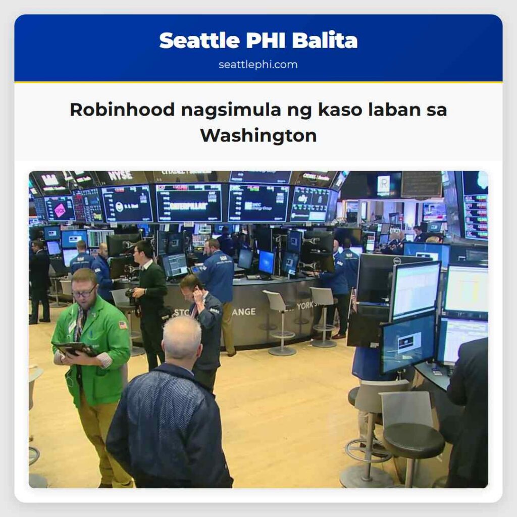 Robinhood nagsimula ng kaso laban sa Washington