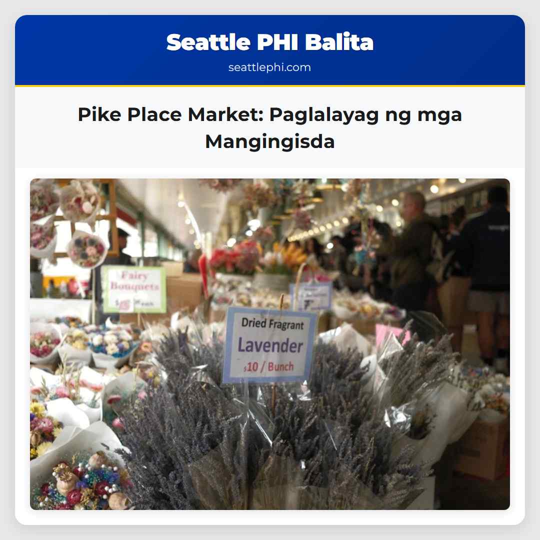 Pike Place Market Paglalayag ng mga Mangingisda