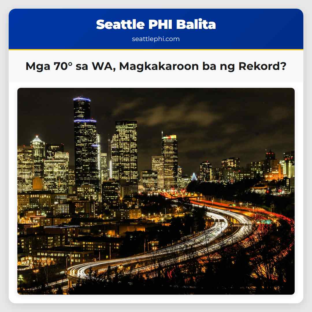 Mga 70° sa WA, Magkakaroon ba ng Rekord?