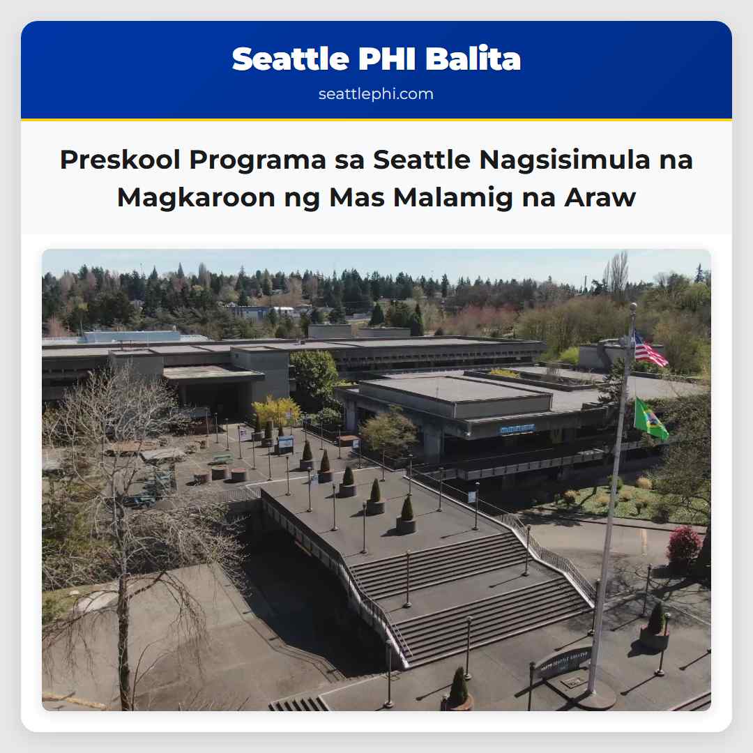 Preskool Programa sa Seattle Nagsisimula na