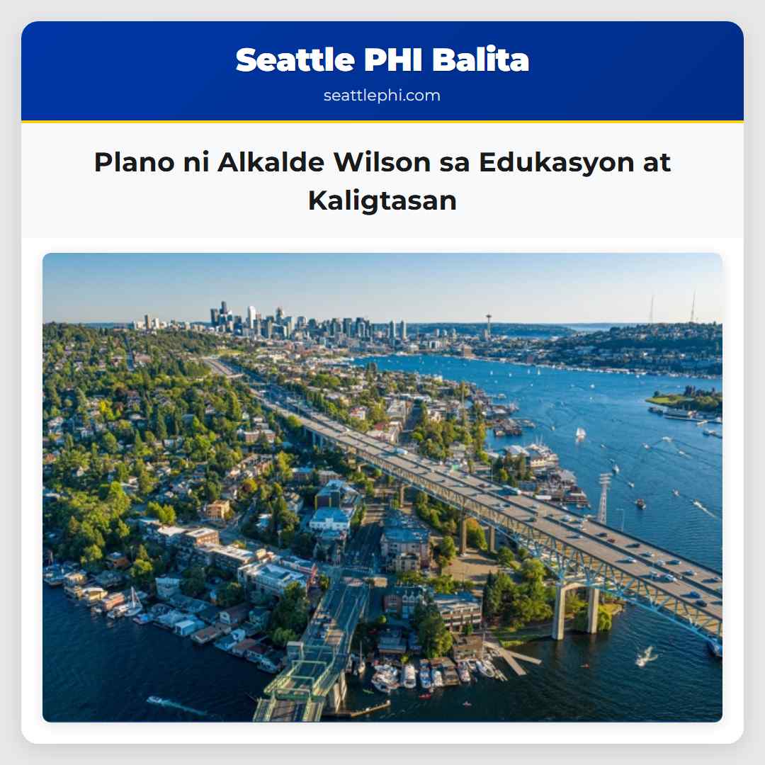 Plano ni Alkalde Wilson sa Edukasyon at Kaligtasan