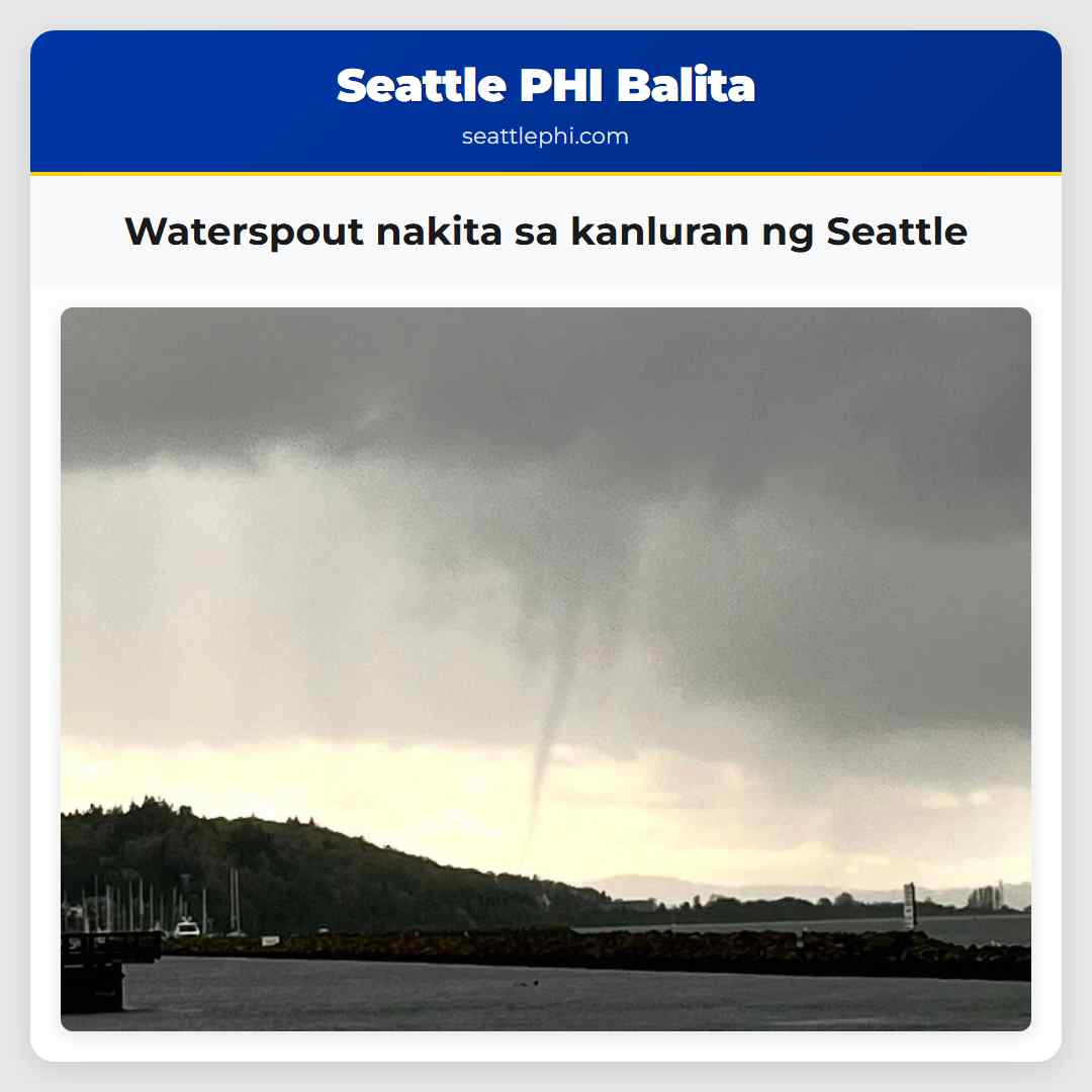 Waterspout nakita sa kanluran ng Seattle