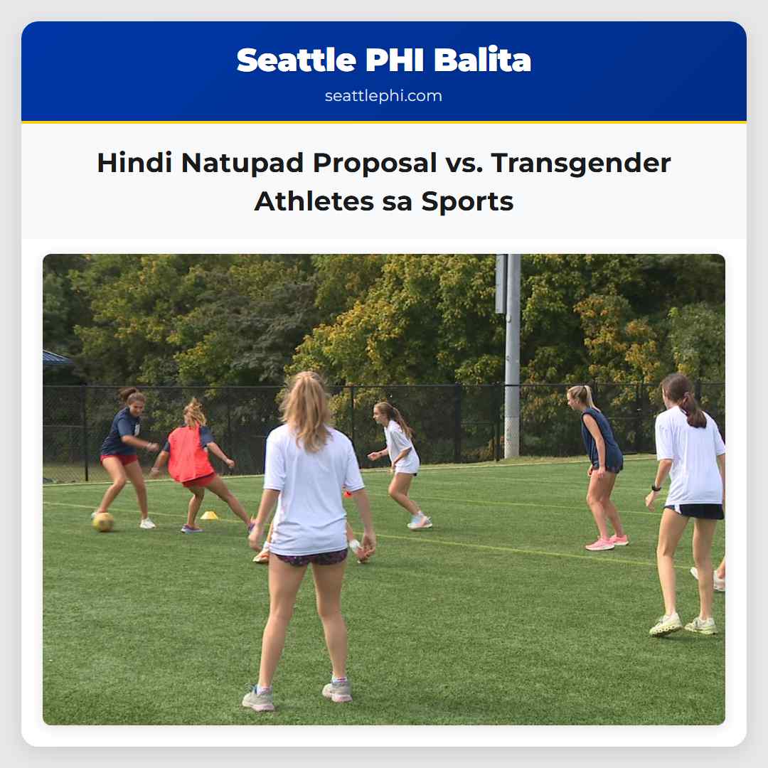 Hindi Natupad Proposal vs. Transgender Athletes sa Sports