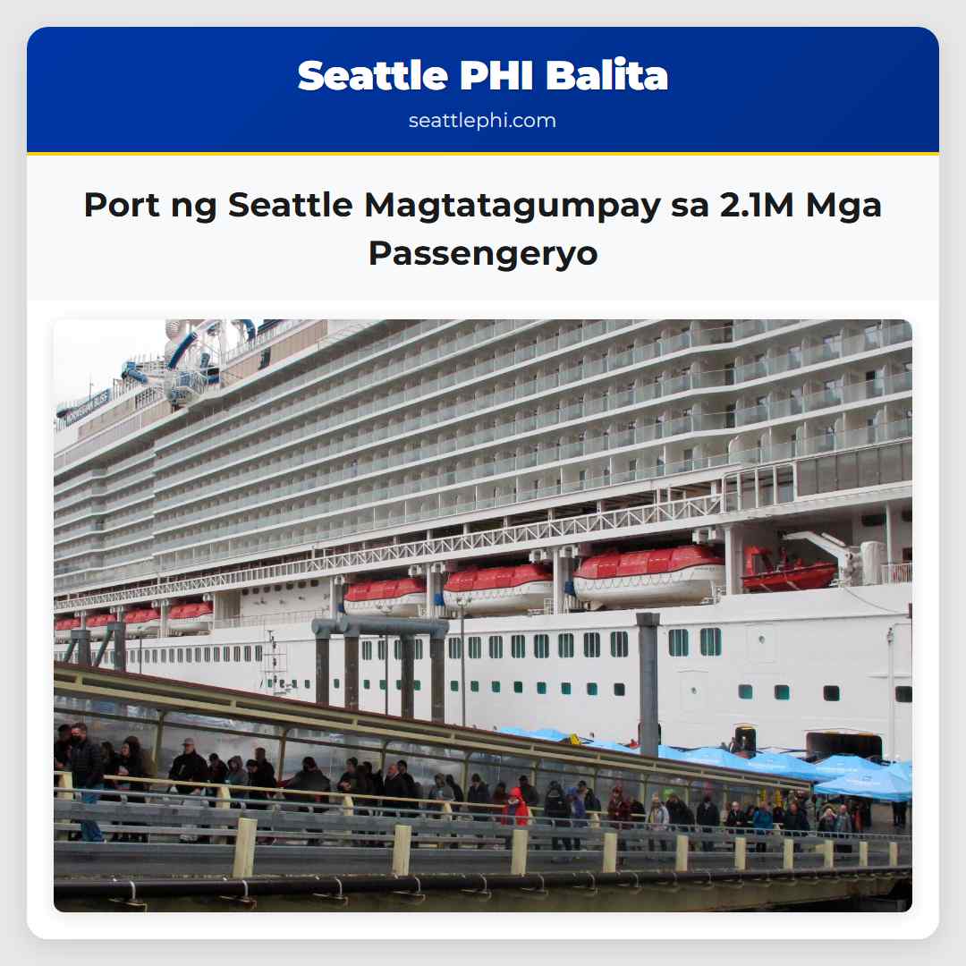 Port ng Seattle Magtatagumpay sa 2.1M Mga Passengeryo