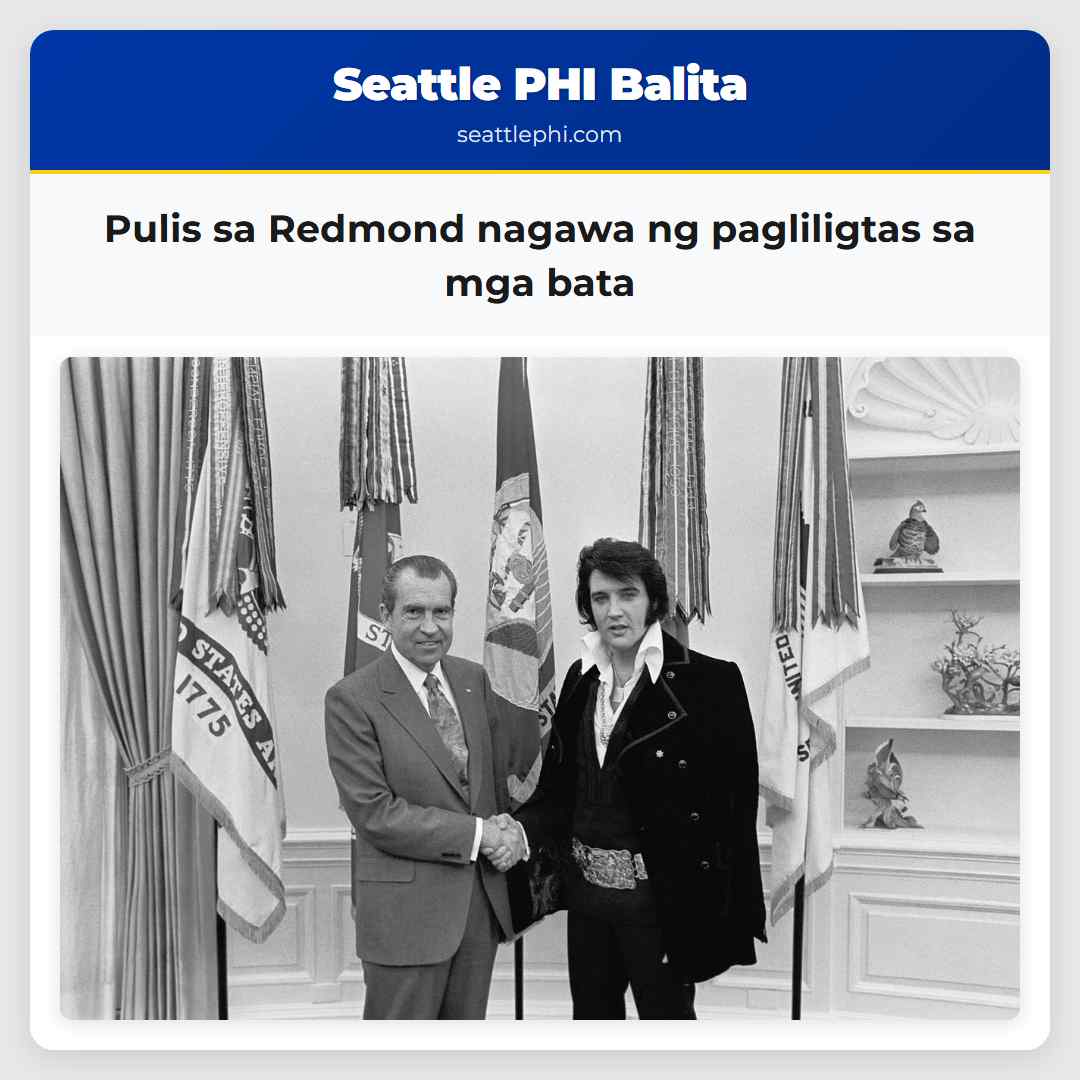 Pulis sa Redmond nagawa ng pagliligtas sa mga bata
