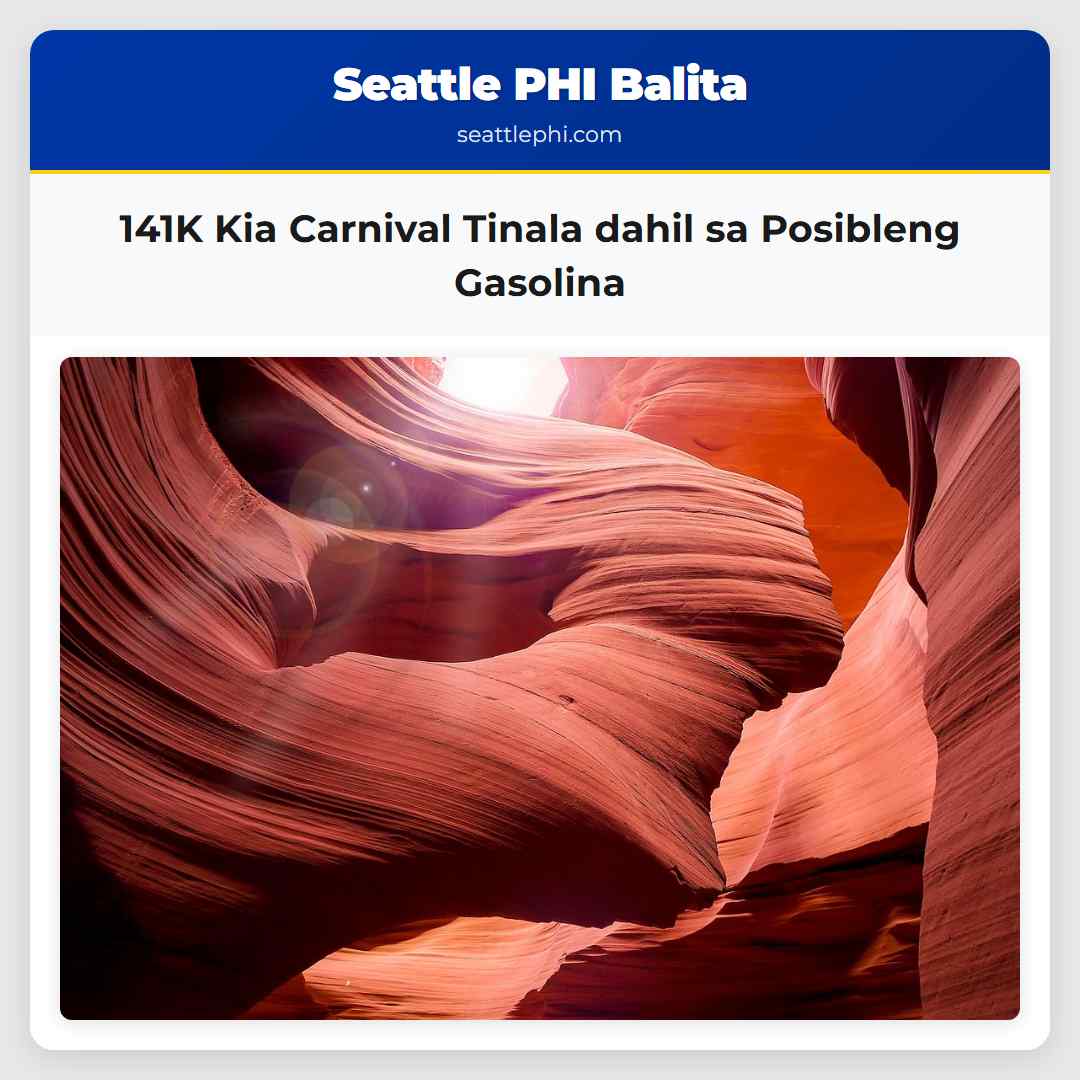 141K Kia Carnival Tinala dahil sa Posibleng Gasolina