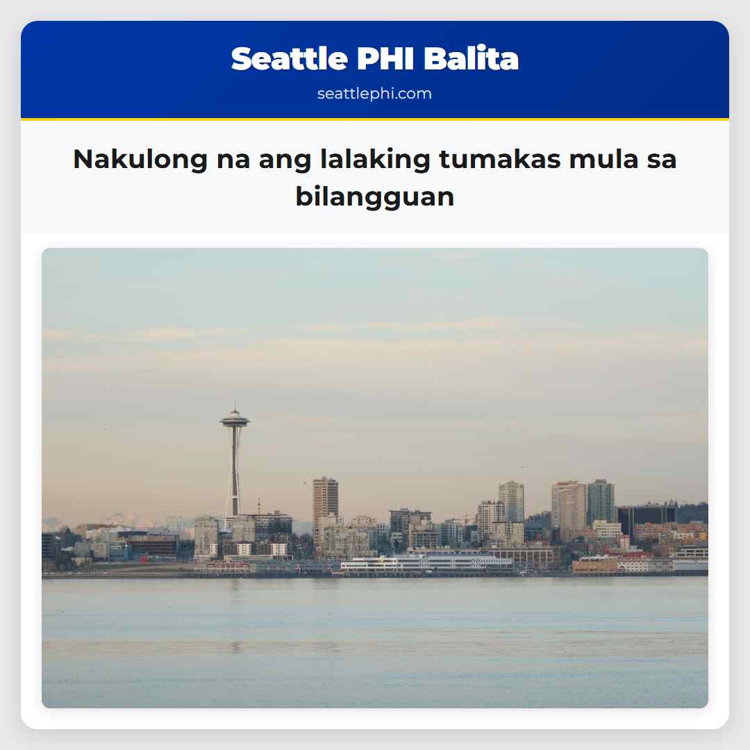 Nakulong na ang lalaking tumakas mula sa