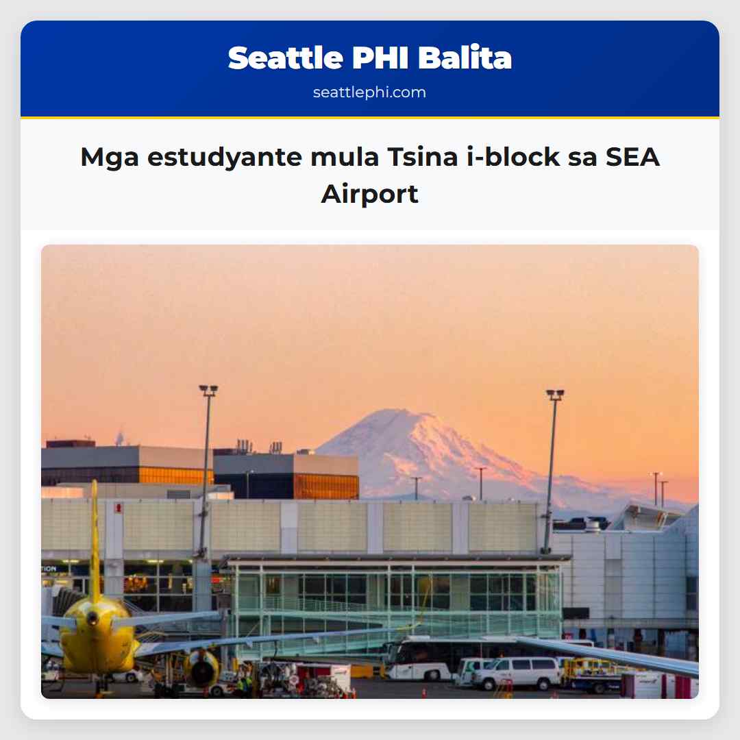 Mga estudyante mula Tsina i-block sa SEA Airport
