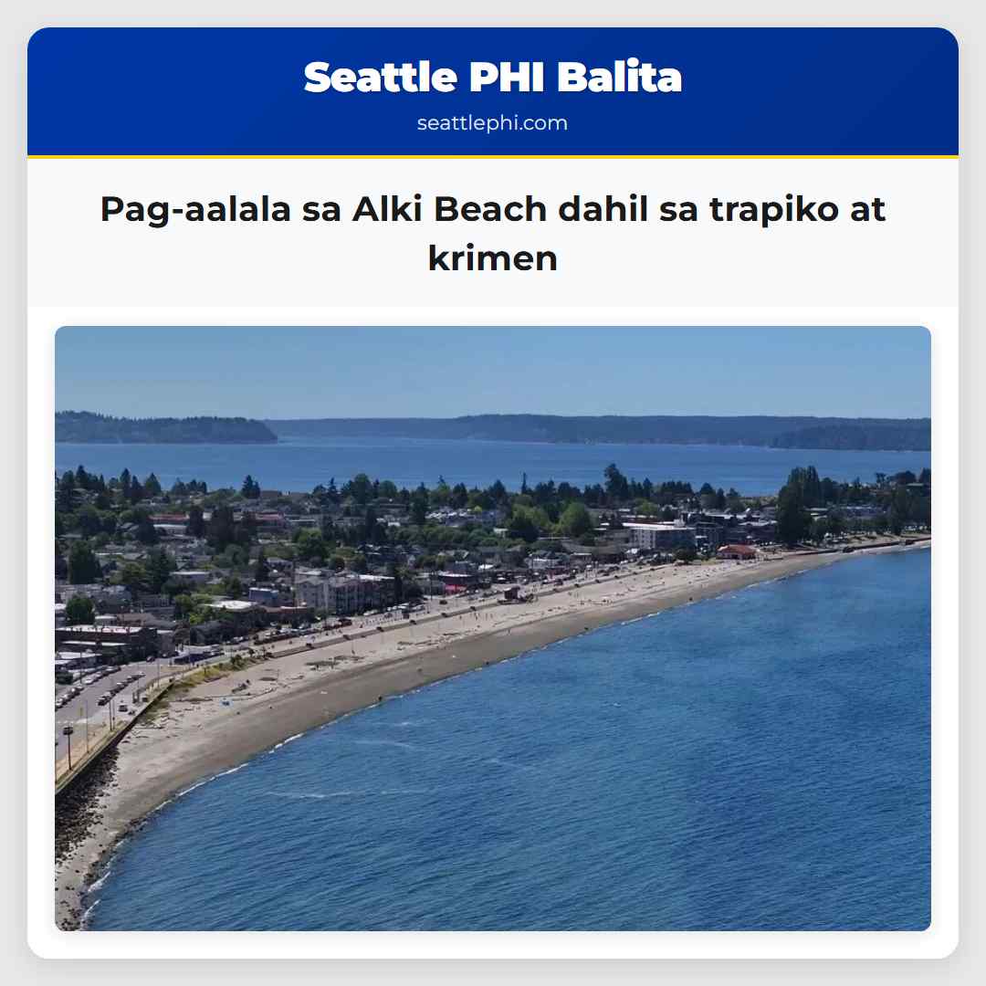 Pag-aalala sa Alki Beach dahil sa trapiko at krimen
