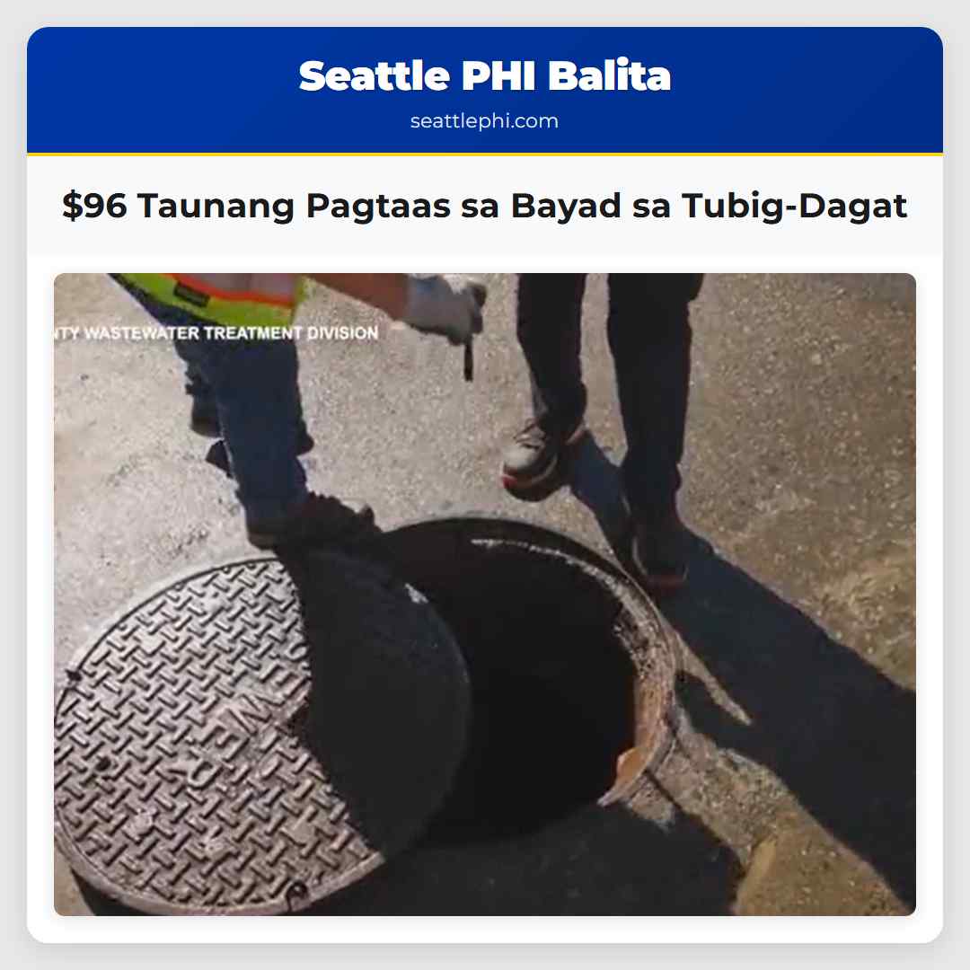 $96 Taunang Pagtaas sa Bayad sa Tubig-Dagat