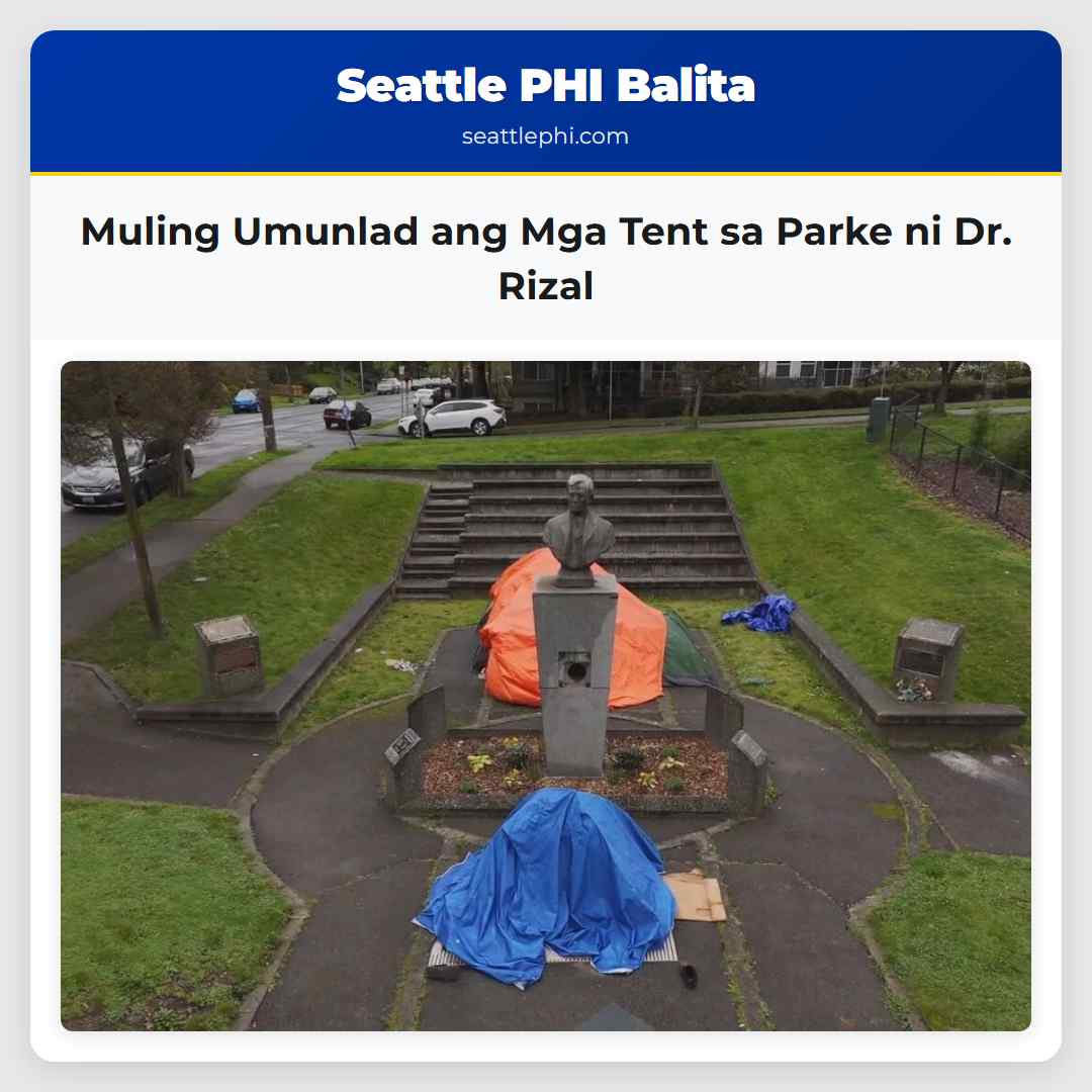 Muling Umunlad ang Mga Tent sa Parke ni Dr. Rizal