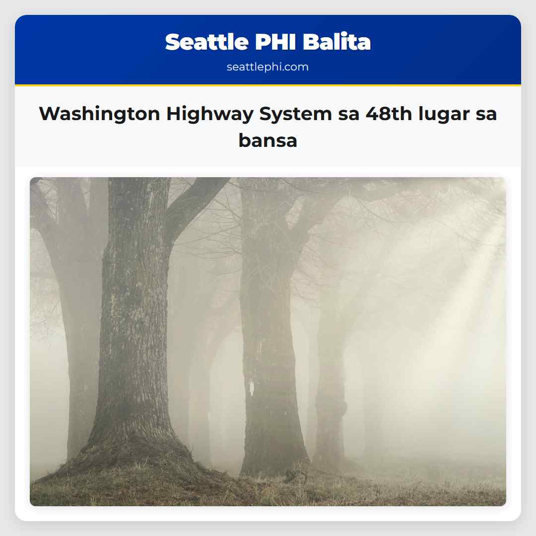 Washington Highway System sa 48th lugar sa bansa