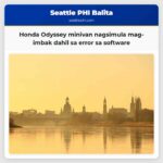 Honda Odyssey minivan nagsimula mag-imbak dahil sa error sa software
