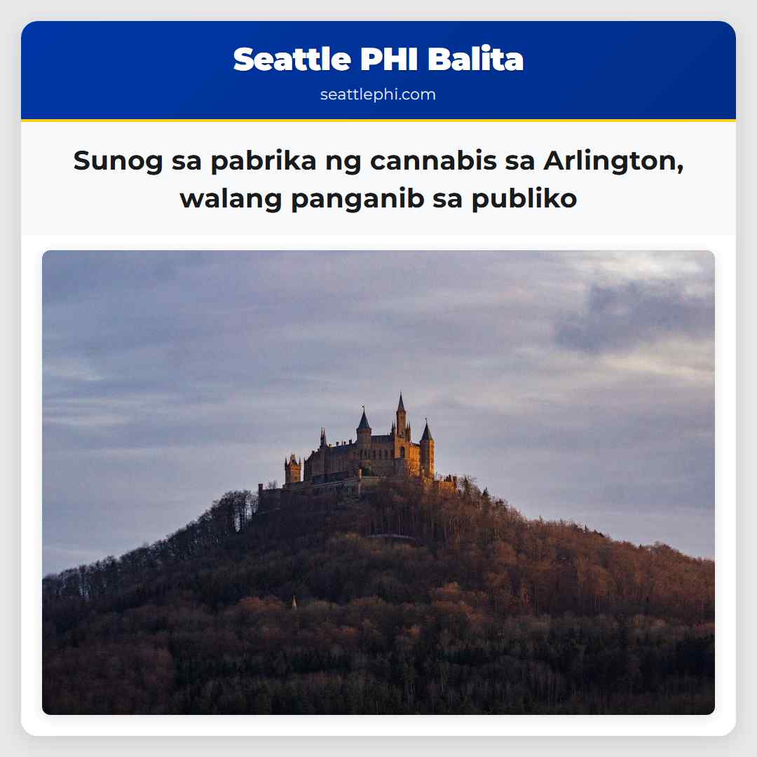Sunog sa pabrika ng cannabis sa Arlington, walang