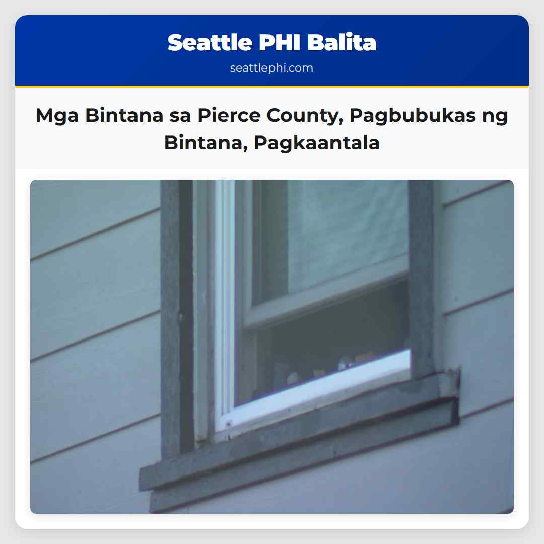 Mga Bintana sa Pierce County, Pagbubukas ng