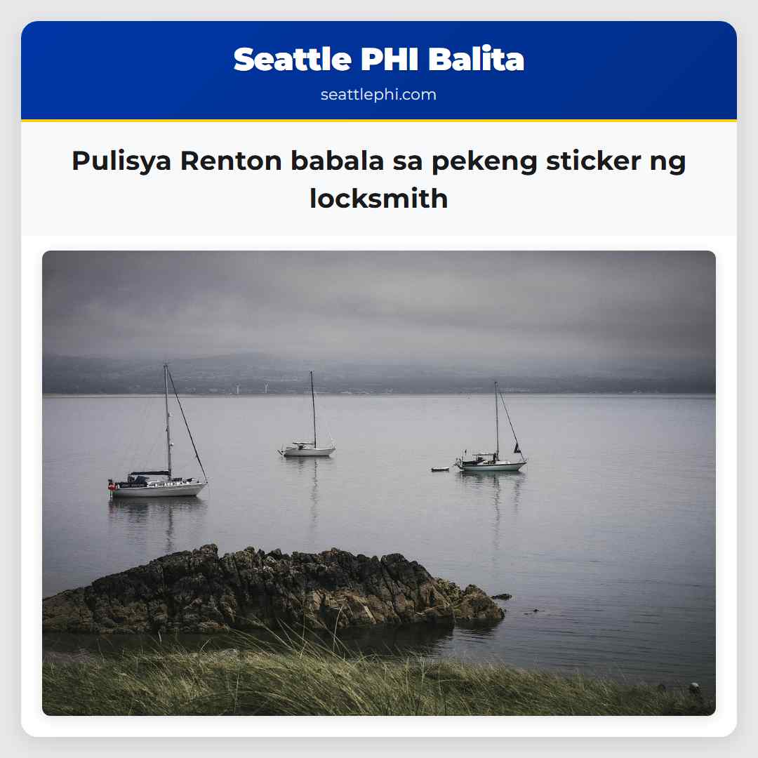 Pulisya Renton babala sa pekeng sticker ng locksmith