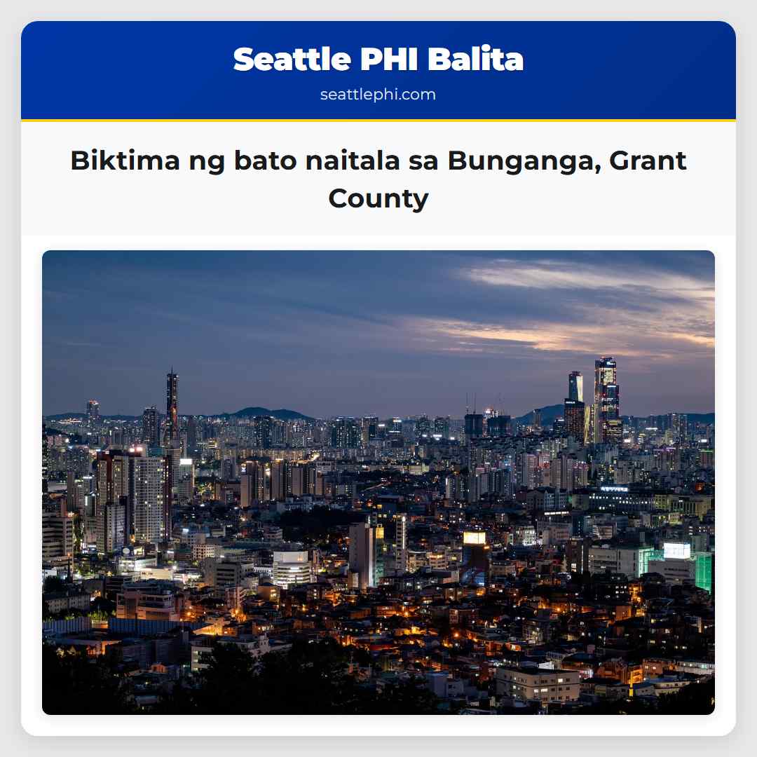 Biktima ng bato naitala sa Bunganga, Grant County