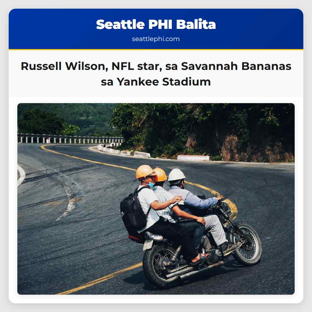 Russell Wilson NFL star sa Savannah Bananas sa Yankee Stadium