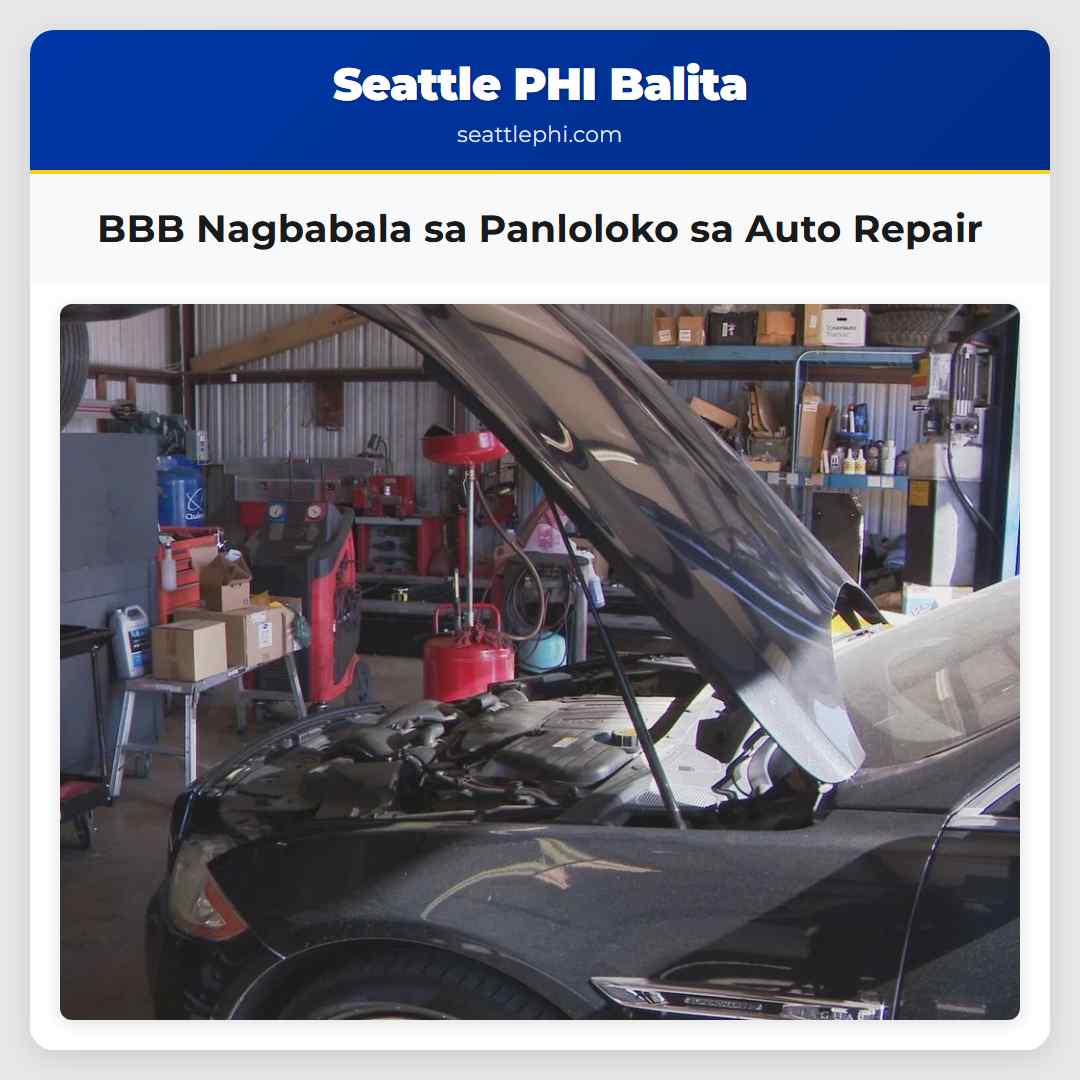 BBB Nagbabala sa Panloloko sa Auto Repair