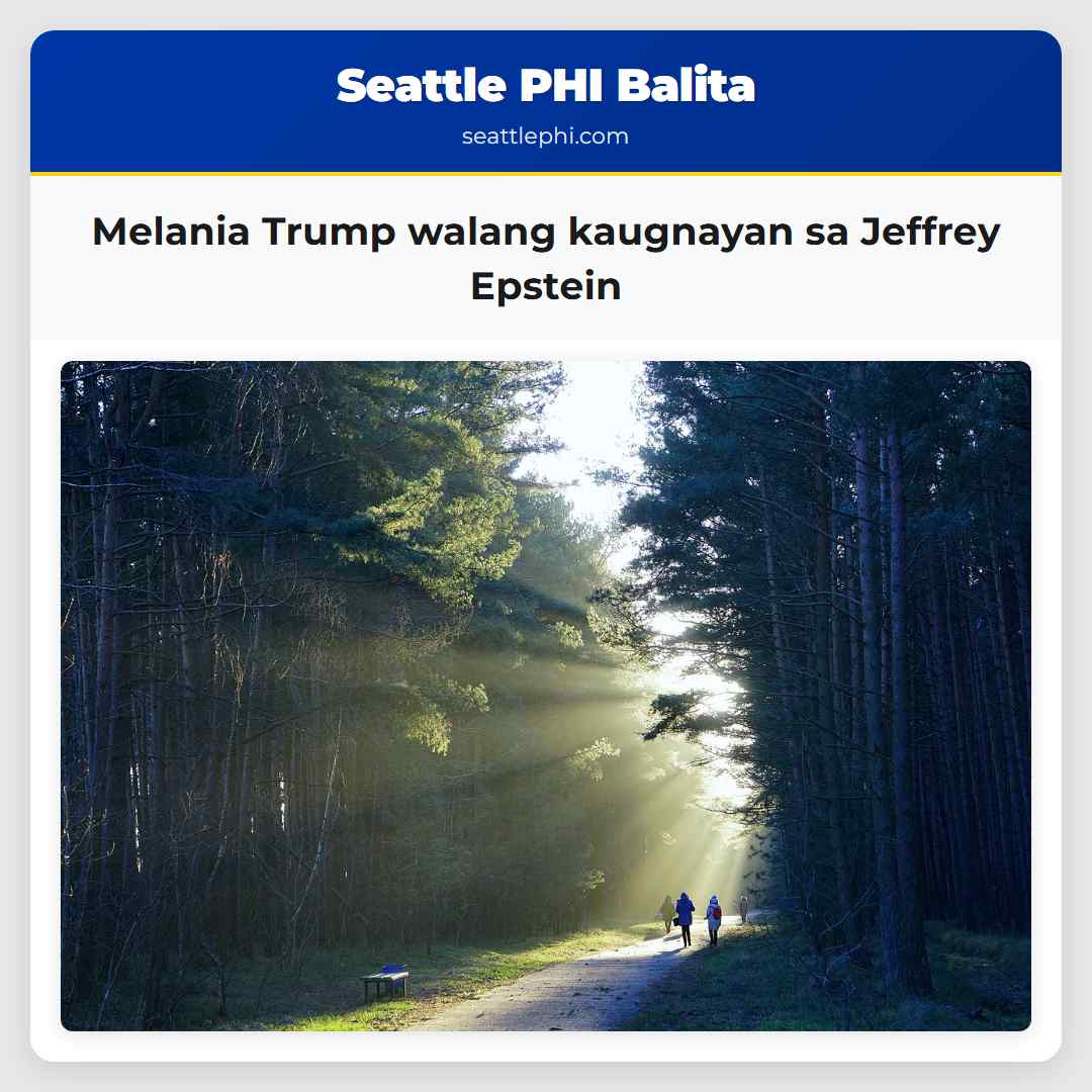 Melania Trump walang kaugnayan sa Jeffrey Epstein