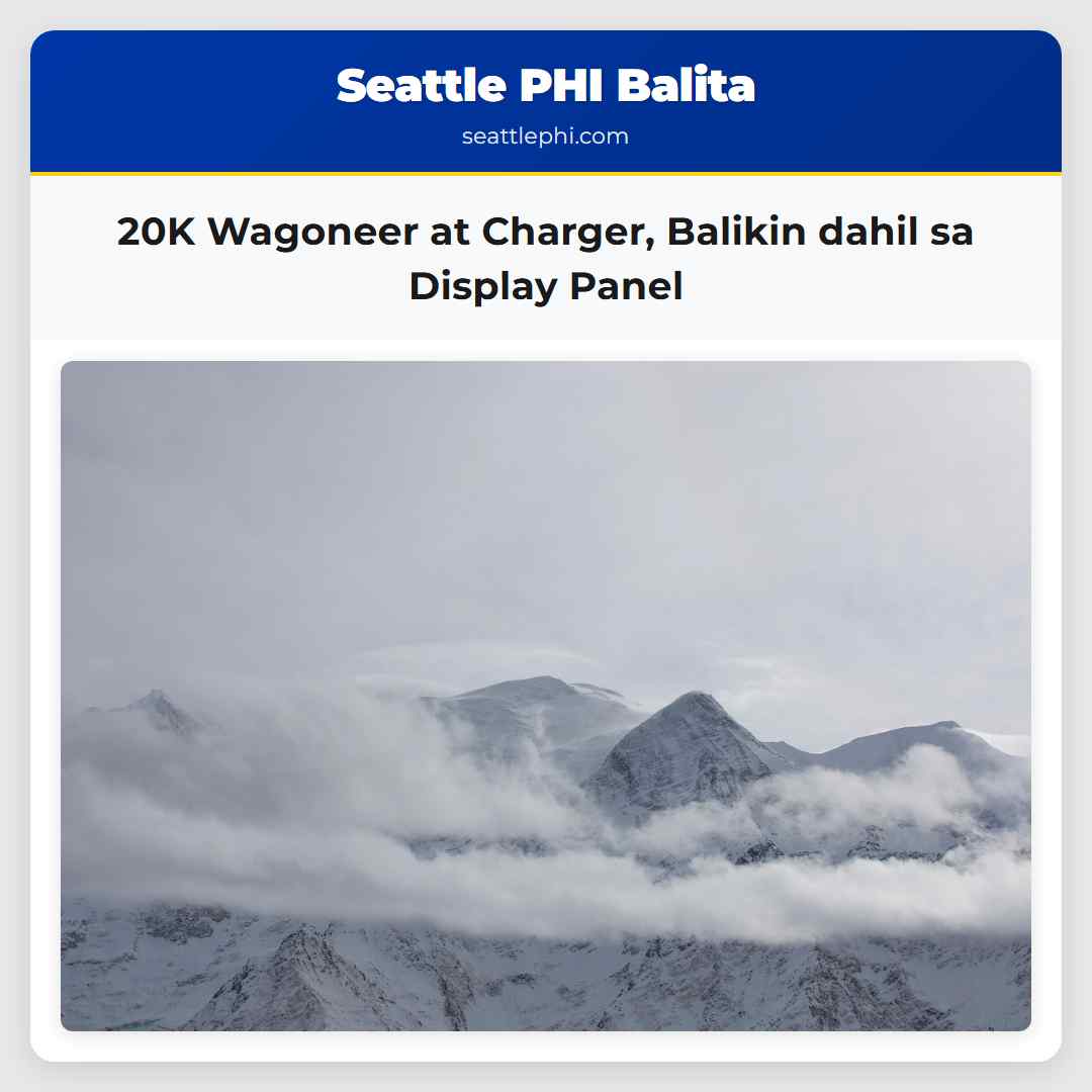 20K Wagoneer at Charger, Balikin dahil sa Display