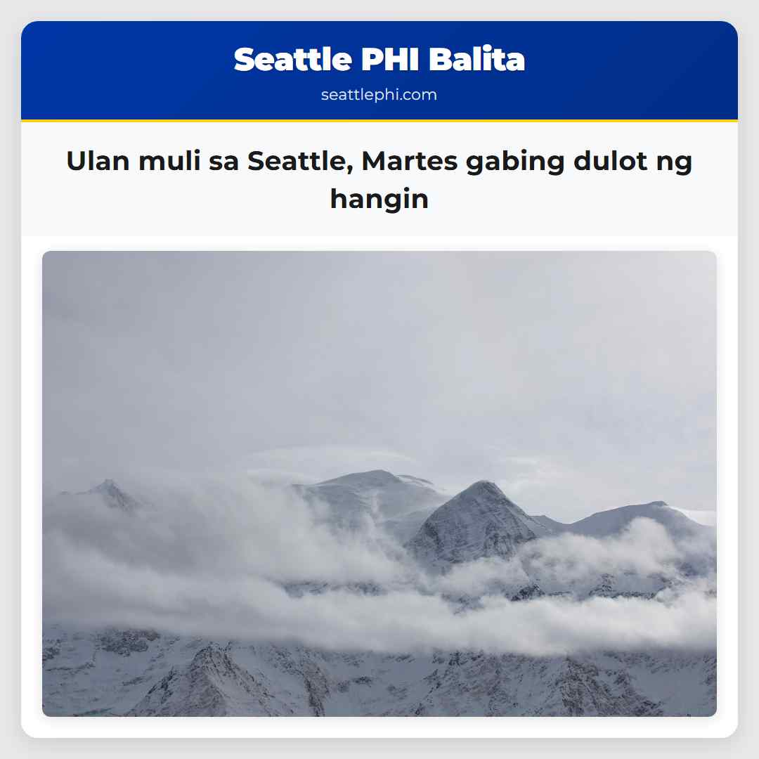 Ulan muli sa Seattle, Martes gabing dulot ng