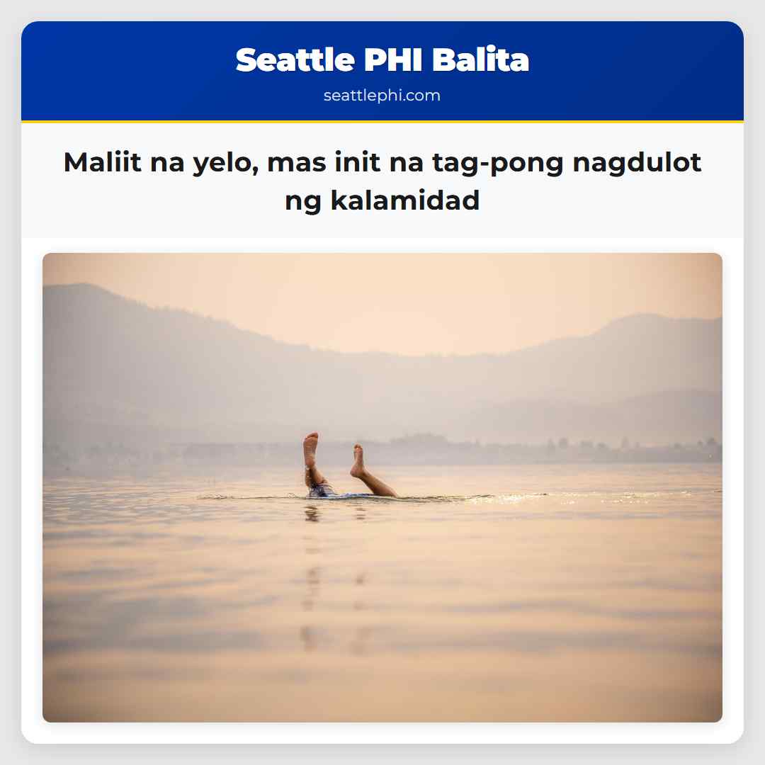 Maliit na yelo, mas init na tag-pong nagdulot ng