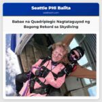 Babae na Quadriplegic Nagtataguyod ng Bagong Rekord sa Skydiving