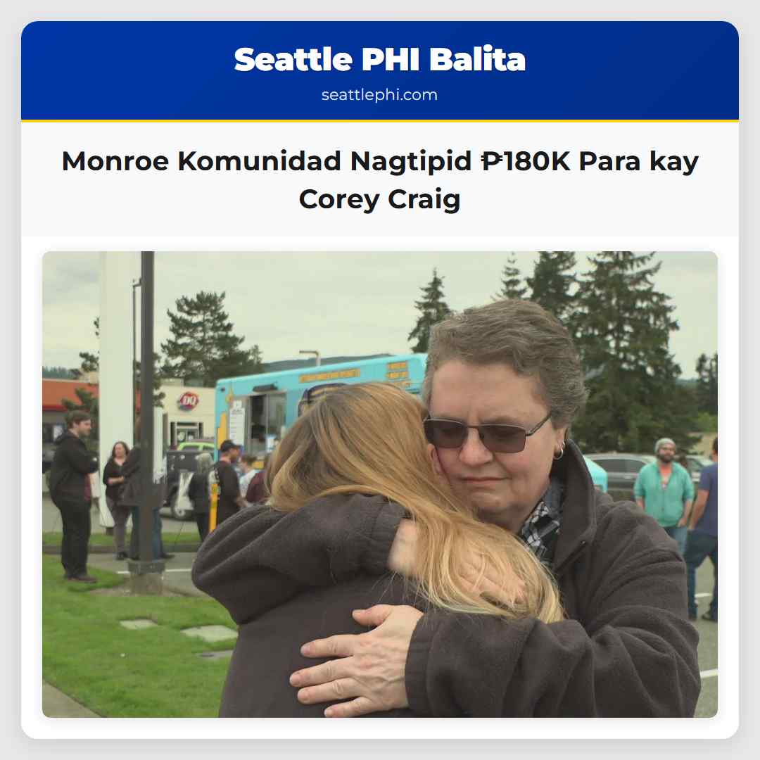 Monroe Komunidad Nagtipid ₱180K Para kay Corey Craig