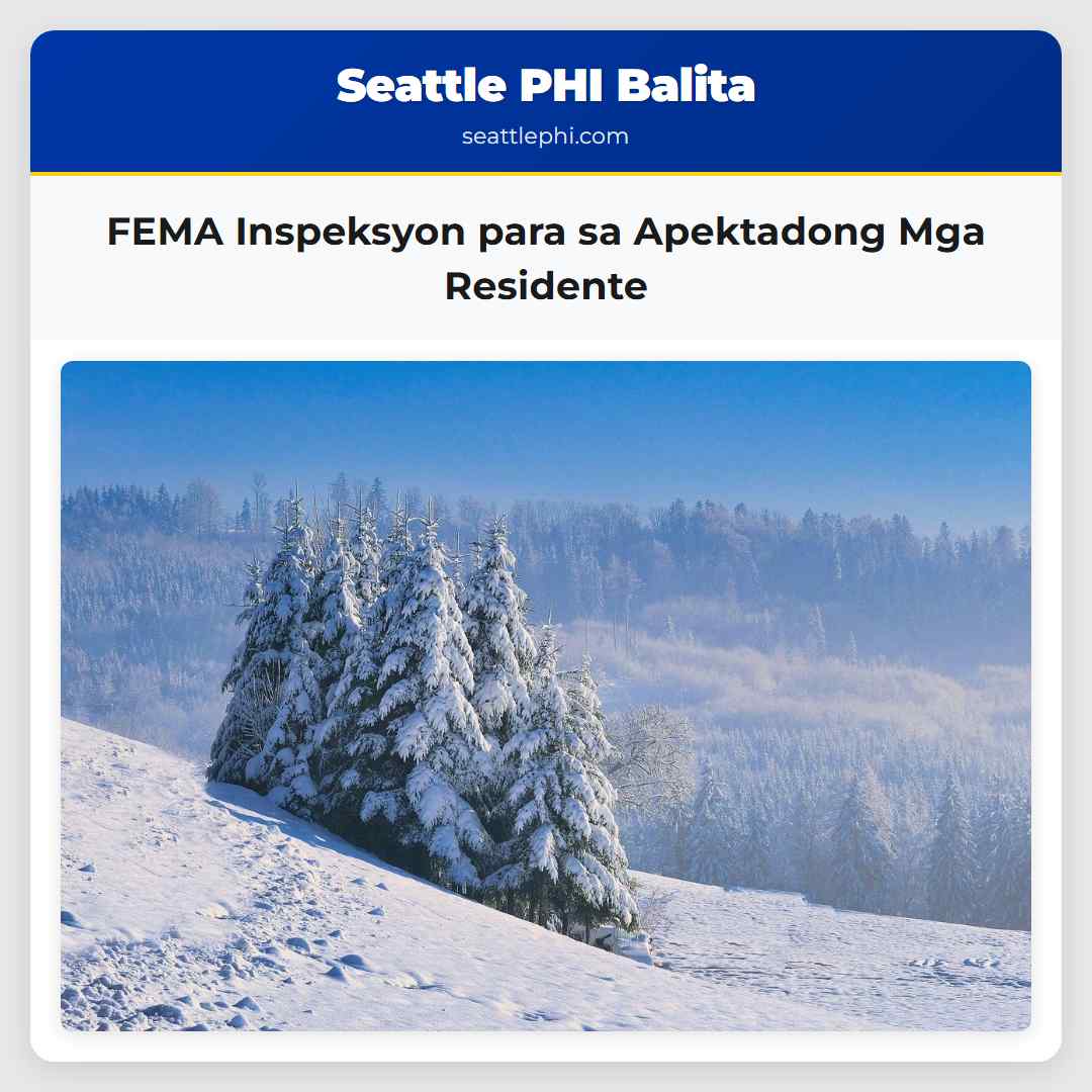 FEMA Inspeksyon para sa Apektadong Mga Residente
