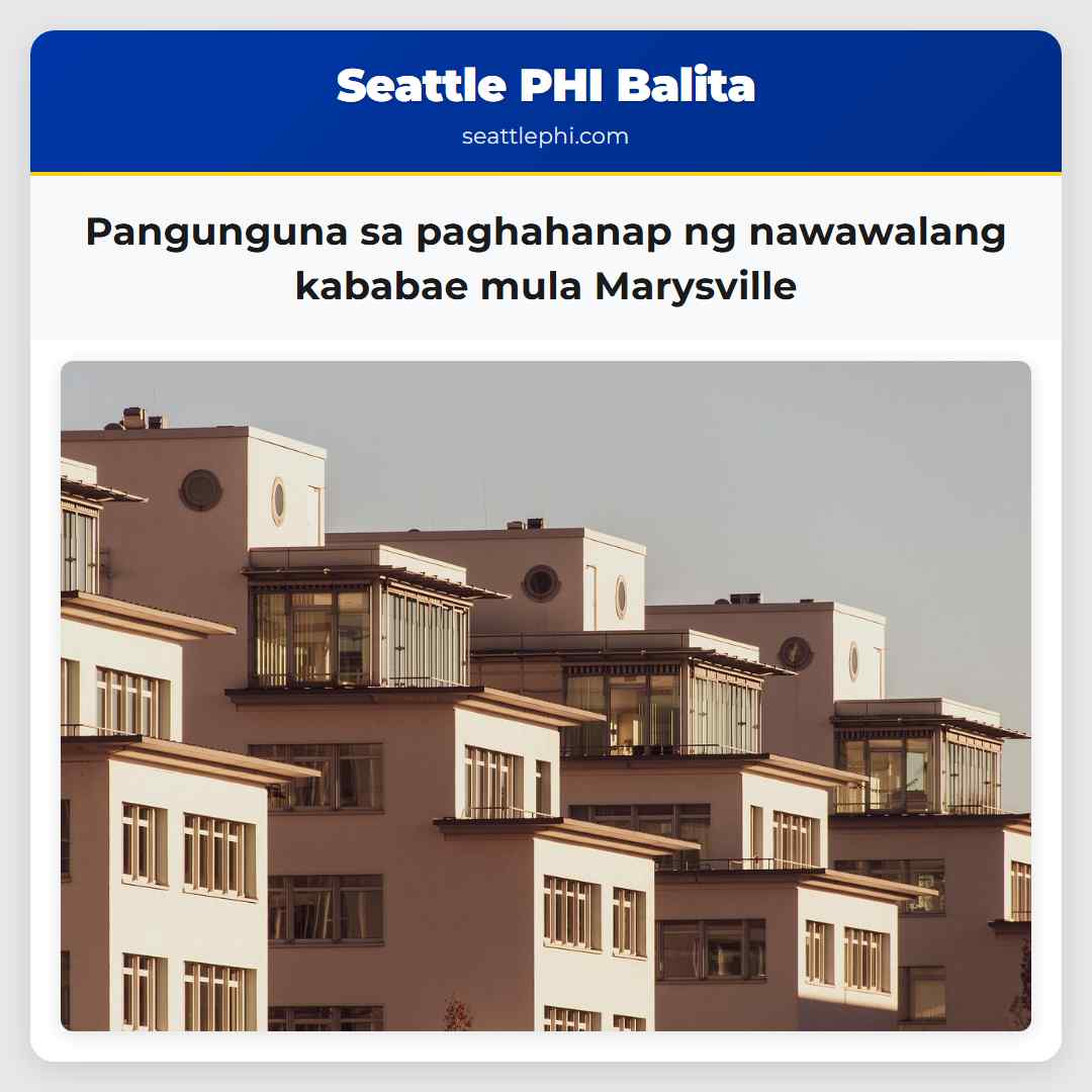 Pangunguna sa paghahanap ng nawawalang kababae mula Marysville
