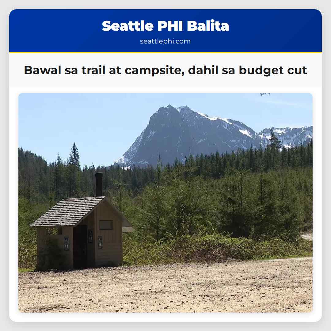 Bawal sa trail at campsite, dahil sa budget cut