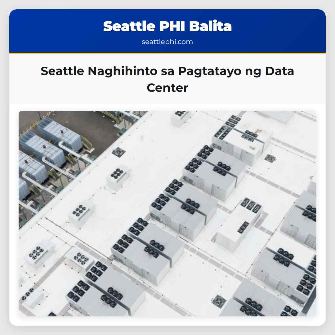 Seattle Naghihinto sa Pagtatayo ng Data Center